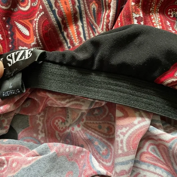 MY SIZE stretchy paisley skirt - Picture 4 of 5